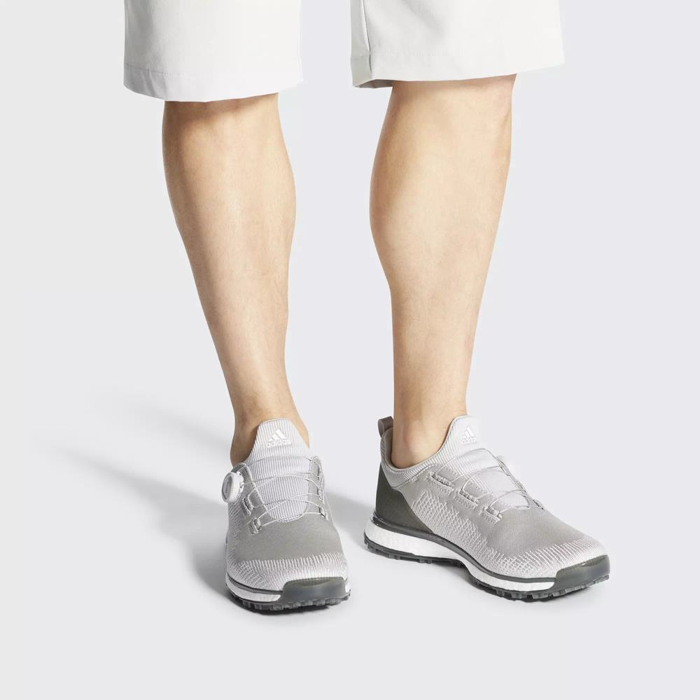Adidas Forgefiber Boa Tenis De Golf Grises Para Hombre (MX-41711)